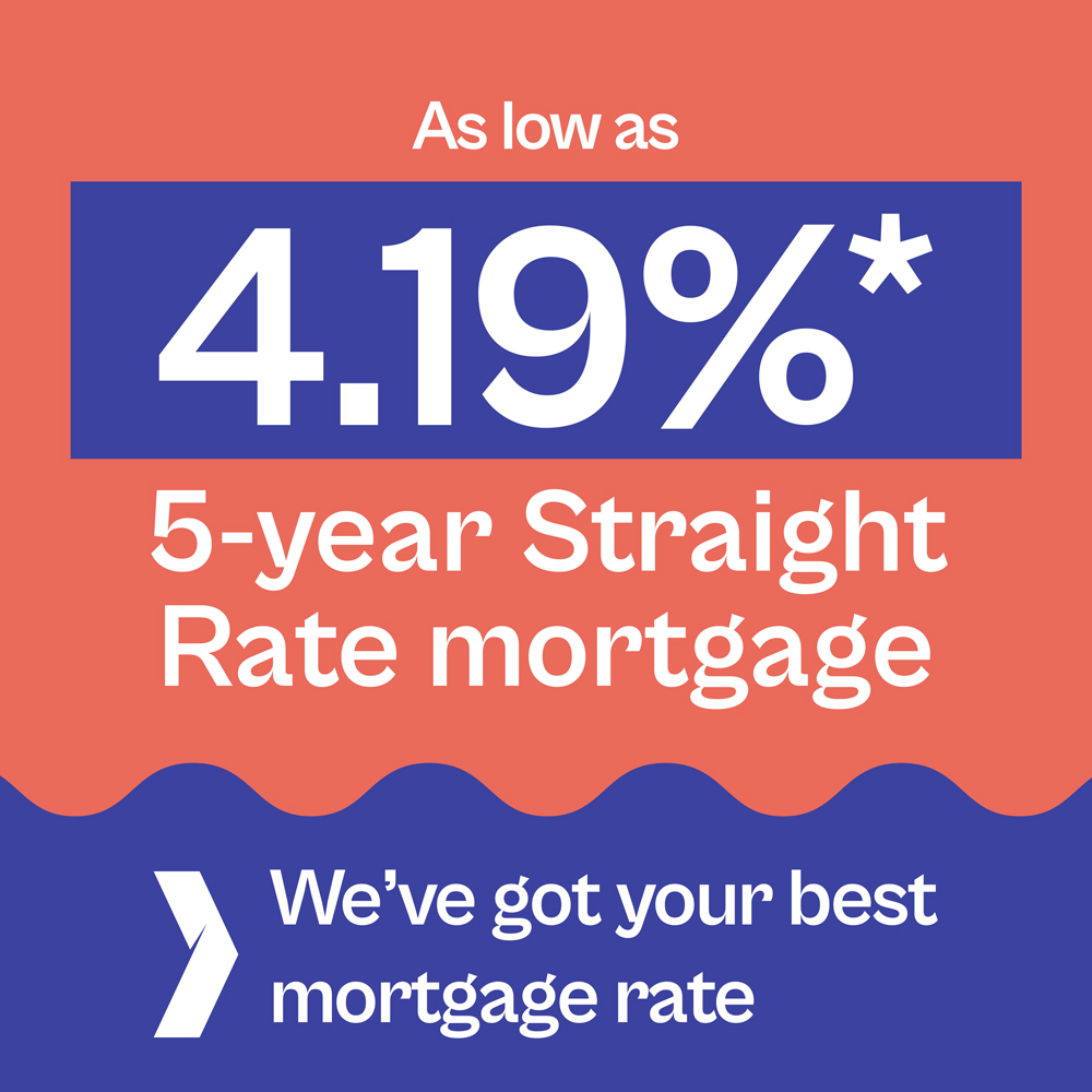 4.19% 5-year straight rate mortgage