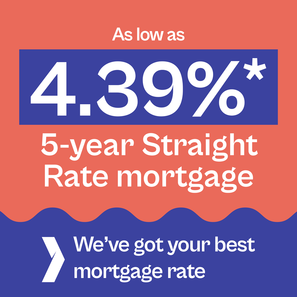 As low as 4.39% 5 year straight rate